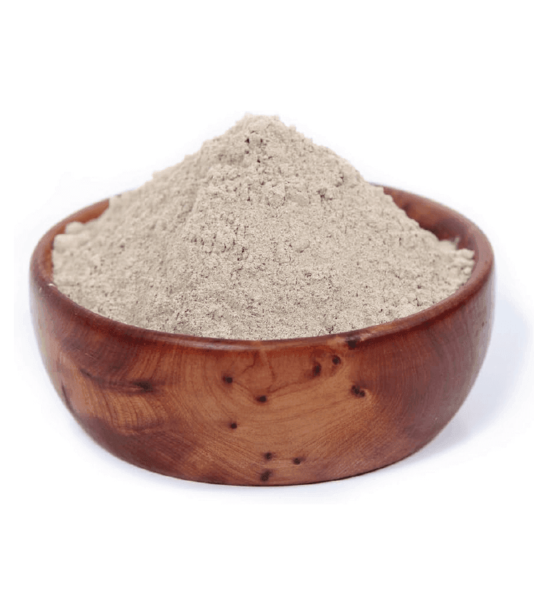 Premium Moroccan Ghassoul Powder in a decorative bowl