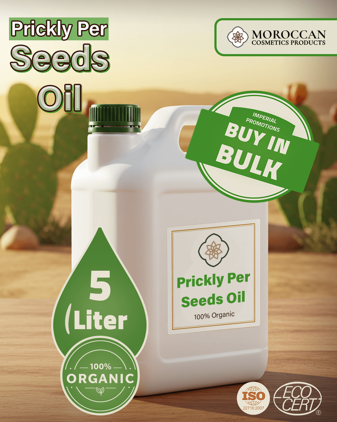 Prickly pear seed oil wholesale 5 Liter